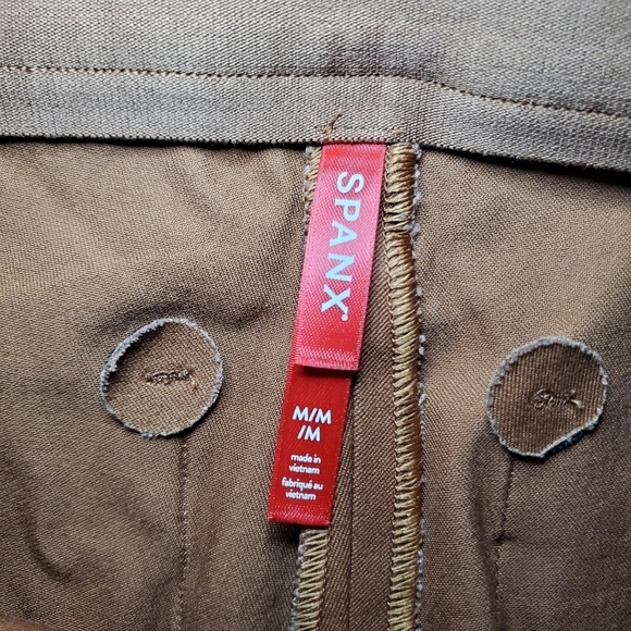 NWT SPANX On-the-Go Ankle Slim Straight Pant Bronze Glow, Size M - Picture 9 of 10